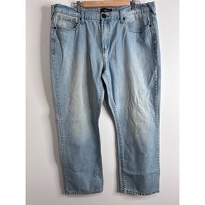 Guess Slim Straight Del Mar Fit Light Wash Mens Jeans Sz 40x30 Casual Grunge Y2K